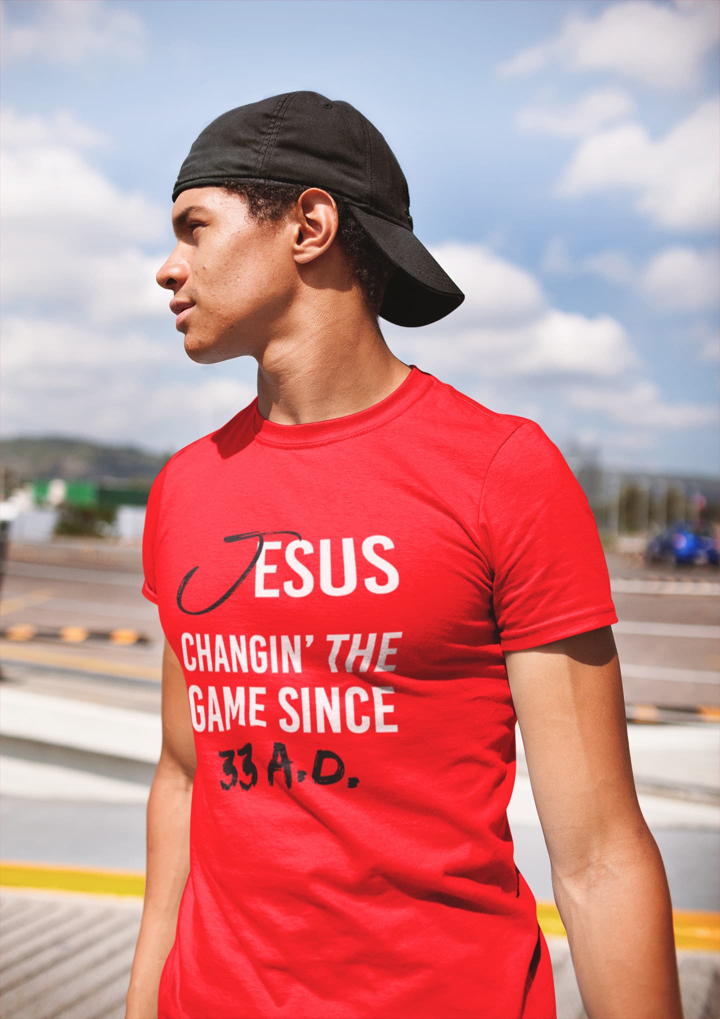 Man in Jesus Changin' The Game Since AD 33 t-shirt